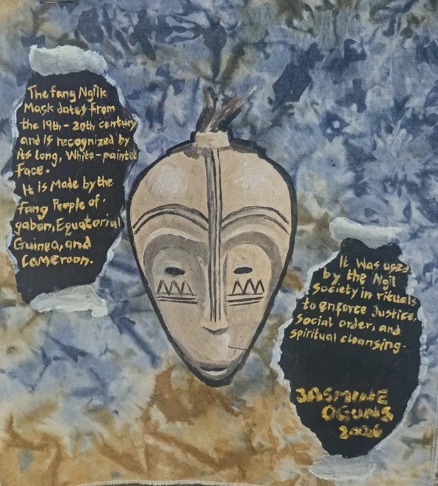 Fang Ngil Mask, artwork by Jasmine Oguns