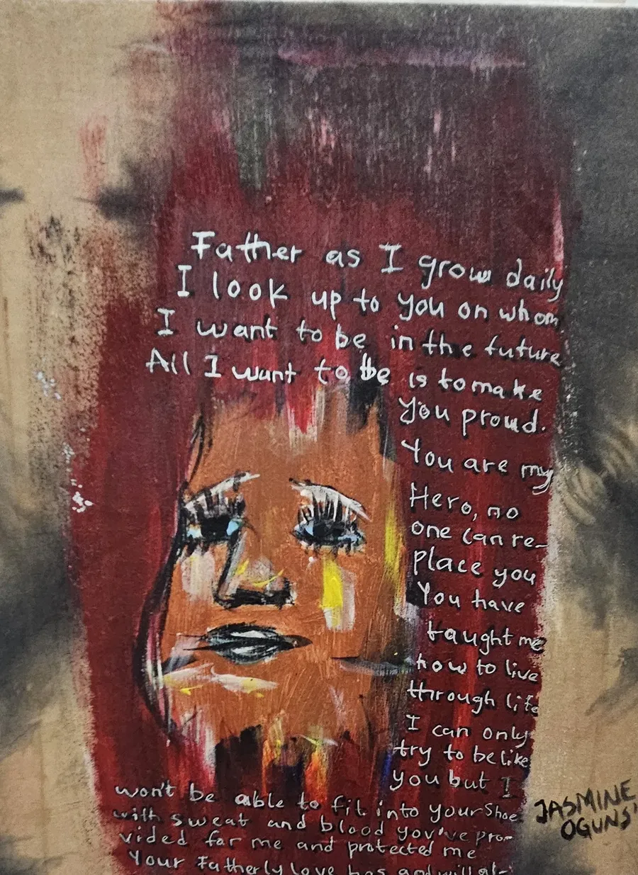 For My Father, artwork by Jasmine Oguns