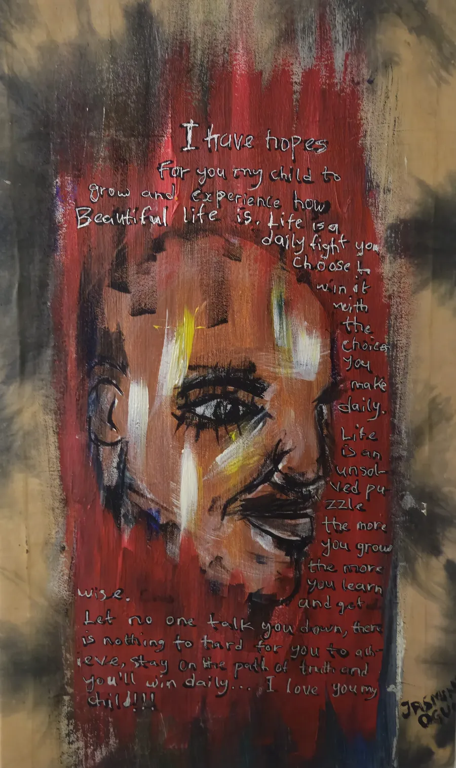 Hopes for My Child, artwork by Jasmine Oguns