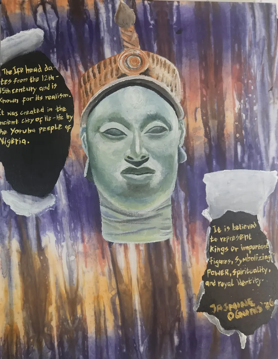 Ife Head, artwork by Jasmine Oguns