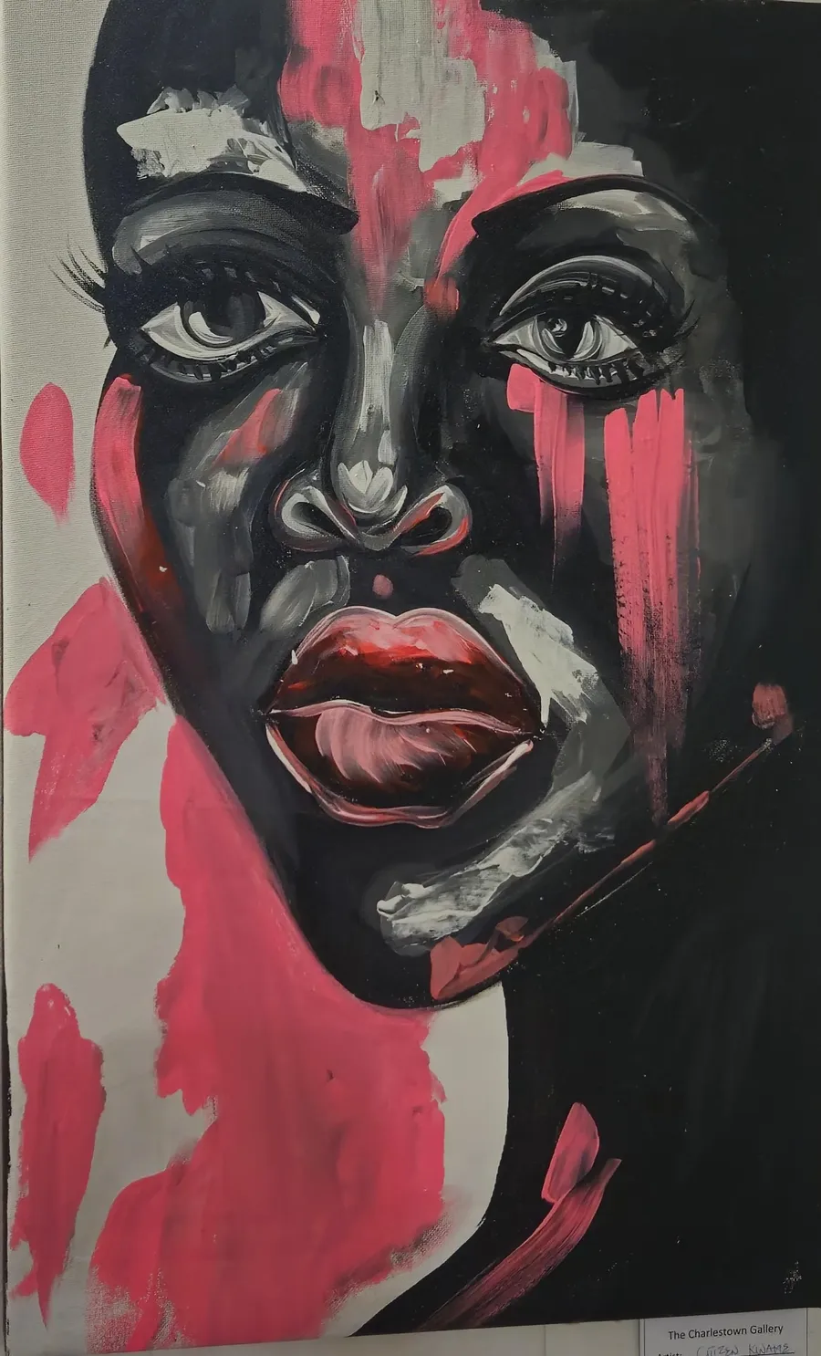 Pink Lady, artwork by John Kwame Eduafo (signed Citizen Kwame)
