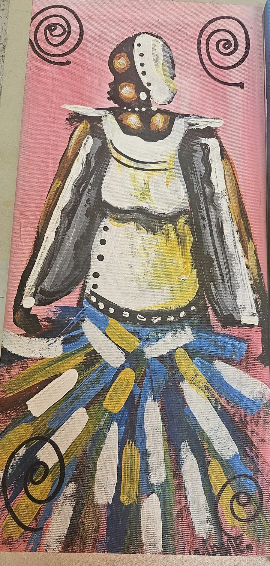 Supportive Woman, artwork by John Kwame Eduafo